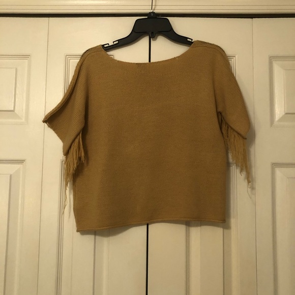 Fun Cropped Fringe Sweater - Picture 2 of 2